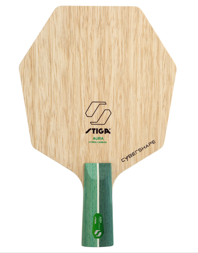 Stiga Aura Hybrid Carbon Cybershape - Chinese Penhold Blade - Front View