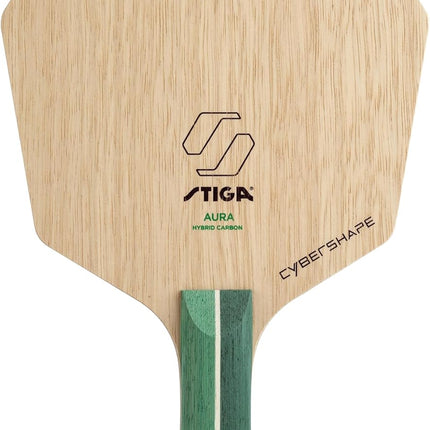 Stiga Aura Hybrid Carbon Cybershape - Flared Front View