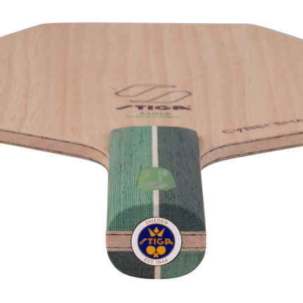 Stiga Aura Hybrid Carbon Cybershape - Straight Handle