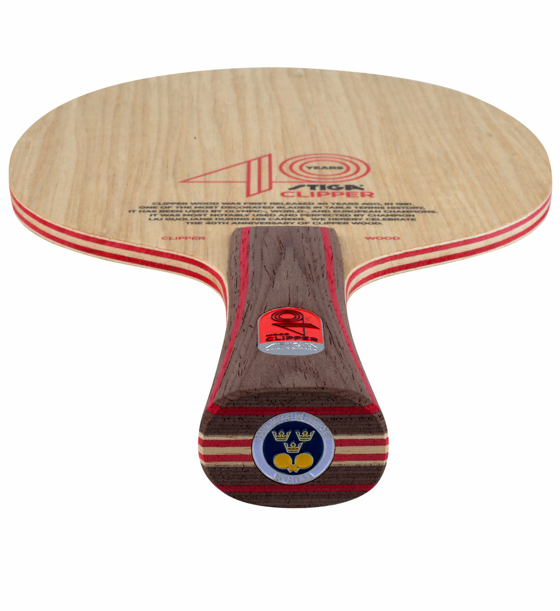 Stiga Clipper 40 Limited Edition - Offensive Table Tennis Blade - Edge View