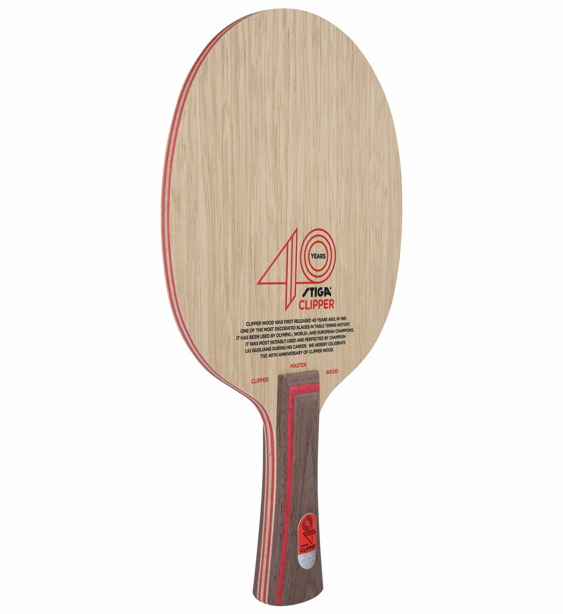 Stiga Clipper 40 Limited Edition - Offensive Table Tennis Blade - Flared