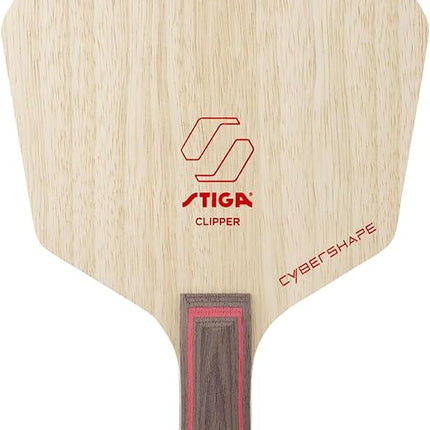 Stiga Clipper Cybershape - Offensive Table Tennis Blade - Flared - Front View