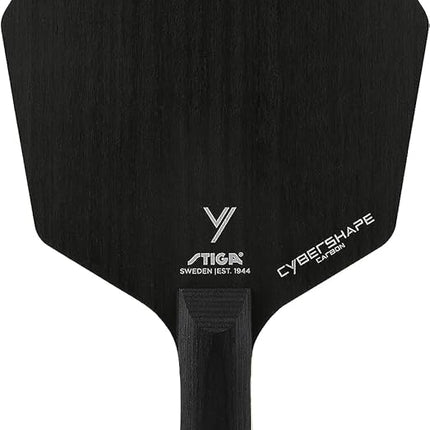Stiga Cybershape Carbon - Offensive Table Tennis Blade - Flared-Front View