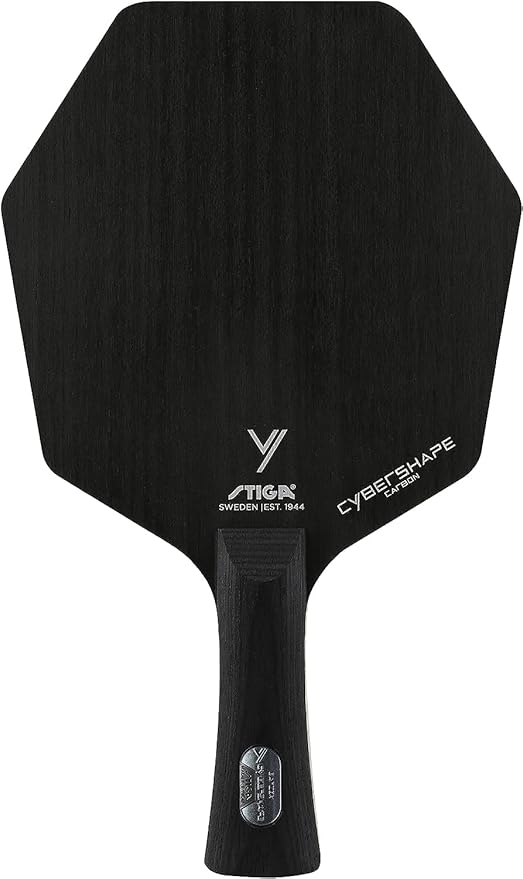 Stiga Cybershape Carbon - Offensive Table Tennis Blade - Flared-Front View