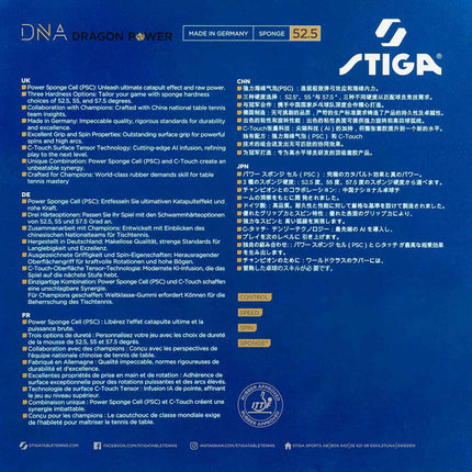 Stiga DNA Dragon Power 52.5 - Back