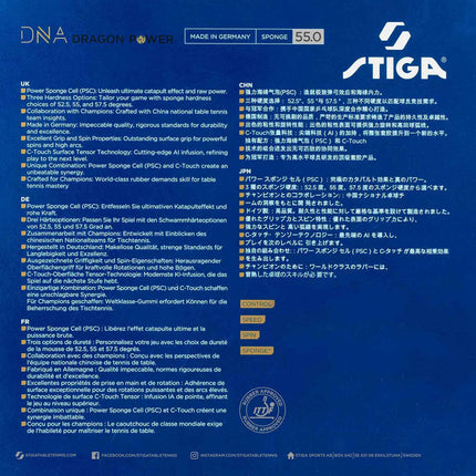 Stiga DNA Dragon Power 55 - Back