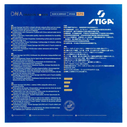 Stiga DNA Dragon Power 57 - Chart