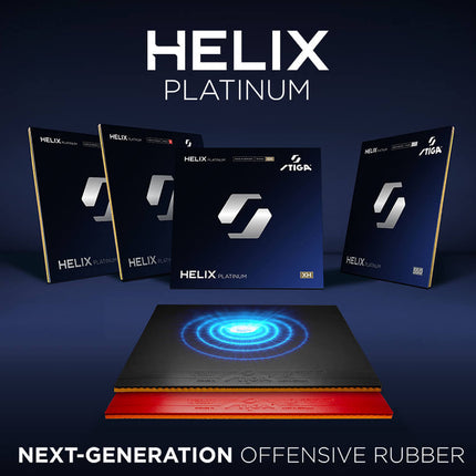 Stiga Helix Platinum 55 Table Tennis Rubber – Offensive Spin & Speed - Next-Generation OFF Rubber