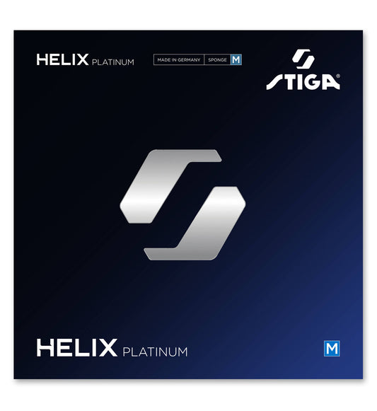 Stiga Helix Platinum M Table Tennis Rubber – Medium Sponge, Spin & Speed