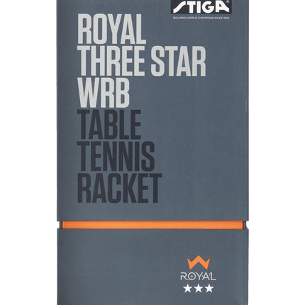 Stiga Royal 3-Star WRB Paddle - Packaging/Box