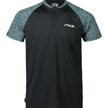 Stiga Team T-Shirt - Black/Green-Front