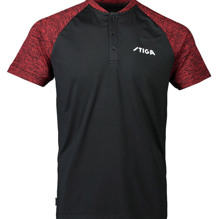 Stiga Team T-Shirt - Black/Red-Front