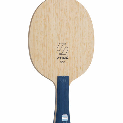 Stiga Wavy Ultra Fiber - Offensive Table Tennis Blade - Flared Front View
