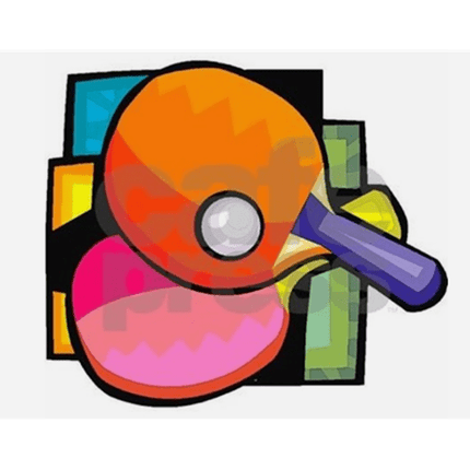 Table Tennis Paddle - Greeting Card