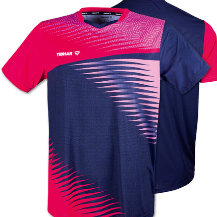 Tibhar Azur T-Shirt - Navy/Pink