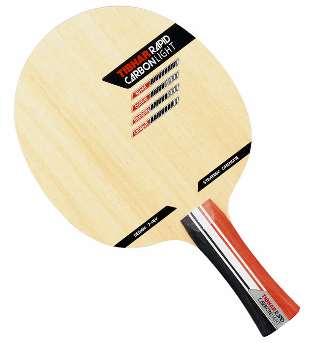Tibhar Rapid Carbon Light - Offensive Plus Table Tennis Blade 