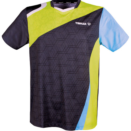 Tibhar Sol T-Shirt - Black/Yellow/Light Blue-Front