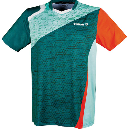 Tibhar Sol T-Shirt - Teal/Orange-Front
