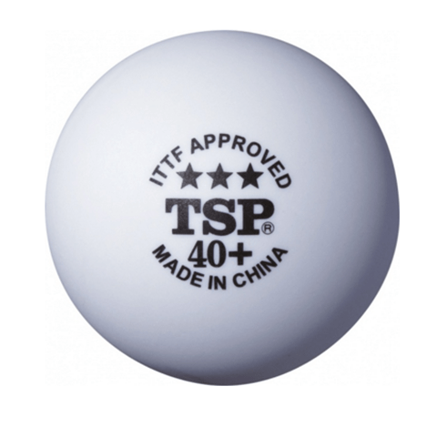 TSP Three Star 40+ Plastic Poly Table Tennis Ball - Dozen Box 