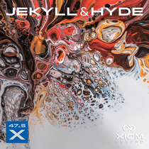 XIOM Jekyll & Hyde X47.5 inverted offensive table tennis rubber for fast, aggressive play on a paddle.