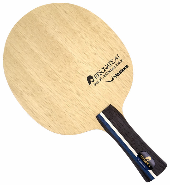 Yasaka Resonate AI - Offensive Table Tennis Blade - Flared Handle