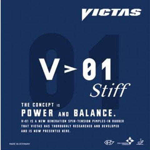 Victas V>01 Stiff -  Offensive Table Tennis Rubber- Old Packaging