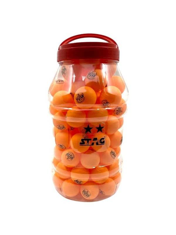 Stag 2 Star Orange Table Tennis Balls - 96 Count