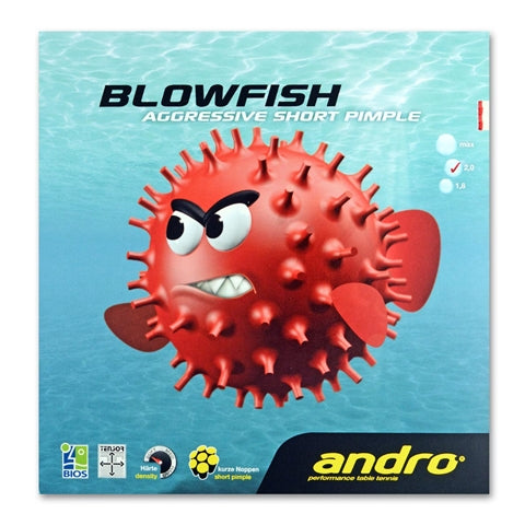 Andro Blowfish - Short Pips Table Tennis Rubber