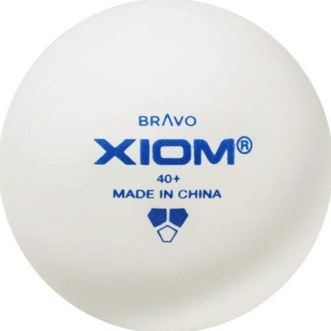 Xiom Bravo 40+ ABS 6 Pack Plastic Three Star Table Tennis Ball