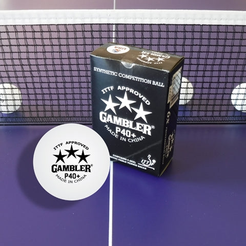 Gambler P40+ 3 Star Table Tennis Ball - 6 Pack