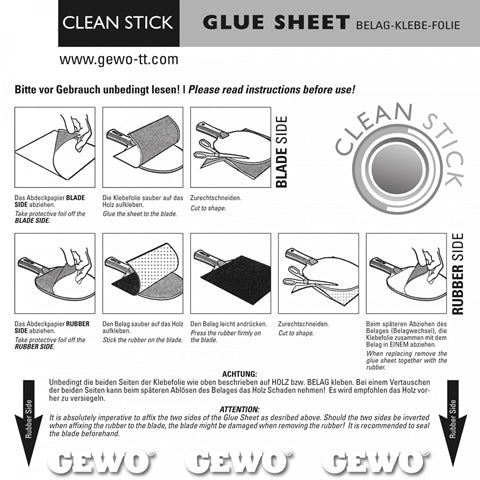 GEWO Glue Sheet - Clean Stick