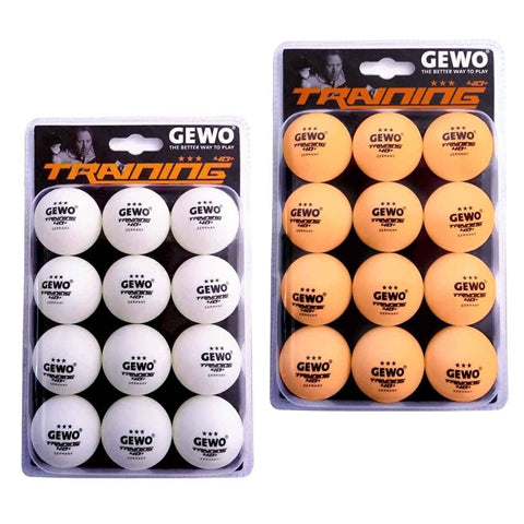 GEWO 40+ 3 Star Table Tennis Training Ball - One Dozen Pack