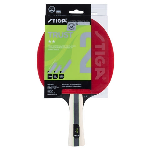Stiga Trust Two Star Pre-Assembled Table Tennis Paddle