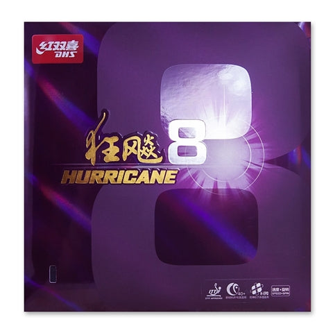 DHS Hurricane 8 Soft - Inverted Table Tennis Rubber