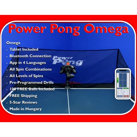 Power Pong Omega - Professional Table Tennis Robot