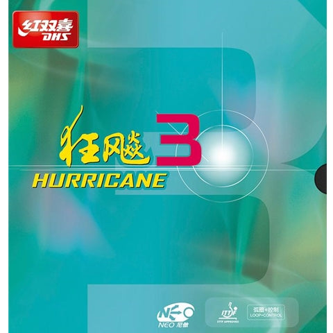 DHS Hurricane 3 Neo  Medium-Soft - Table Tennis Rubber