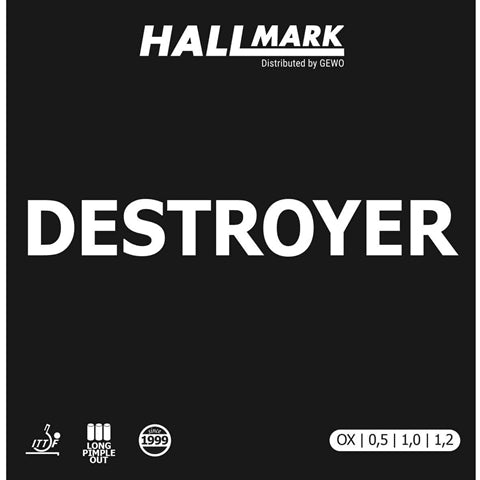 Hallmark Destroyer - Long Pip Table Tennis Rubber