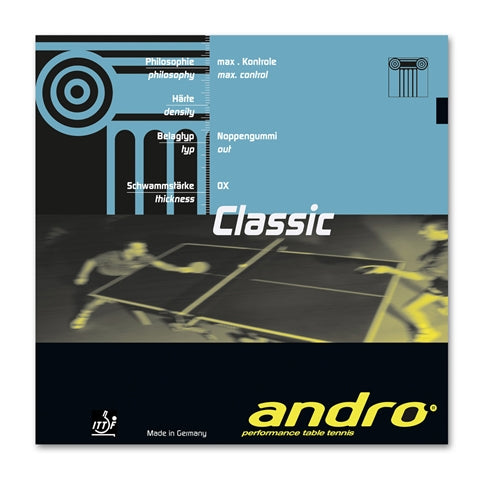 Andro Classic - Short Pip Hardbat Rubber