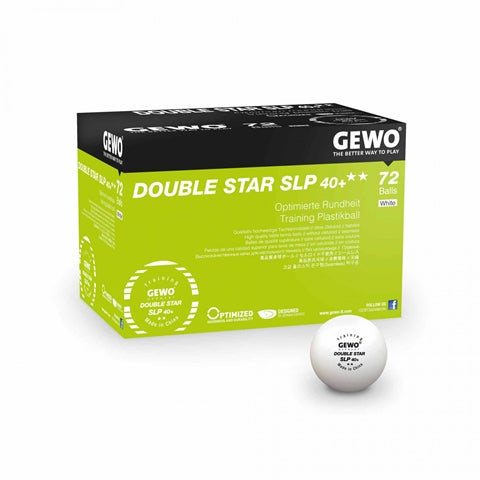 GEWO Double Star SLP 40+ - Table Tennis Training Ball 72 Pack