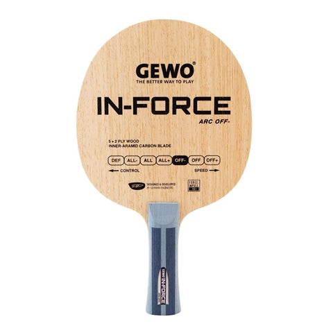 GEWO In Force Arc - Offensive Minus Table Tennis Blade