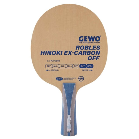 GEWO Robles Hinoki Ex-Carbon Offensive Table Tennis Blade
