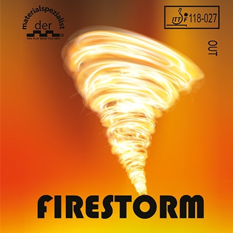 der-materialspezialist Firestorm - Short Pips Rubber