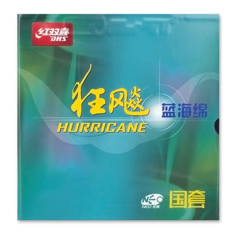 DHS Hurricane 3 Neo National Blue Sponge 39 Degree- Offensive Table Tennis Rubber