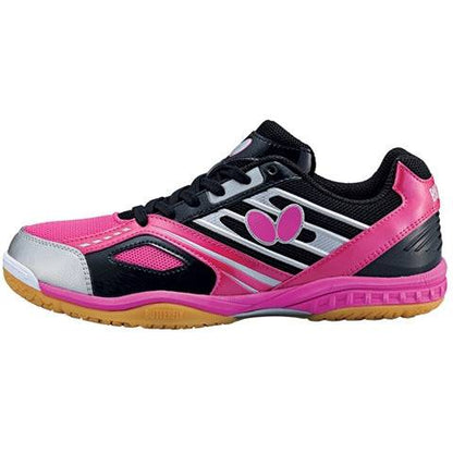 Butterfly Lezoline Mach Table Tennis Shoe - Black/Pink