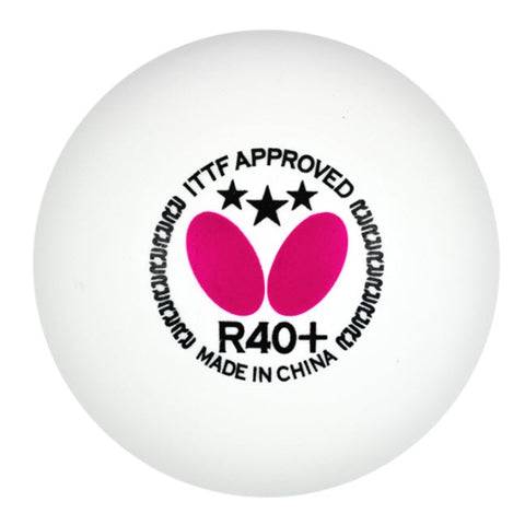 Butterfly R40+ 3 Star Table Tennis Ball - 12 pack 