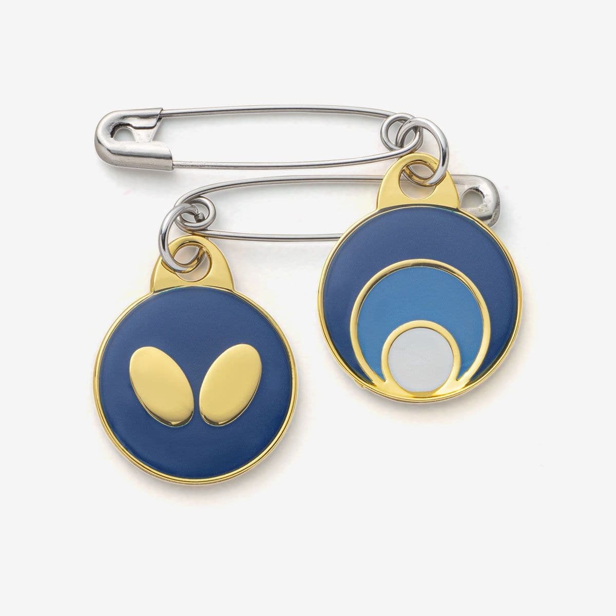 Butterfly Safety Pin Circle - Table Tennis Accessories - Blue