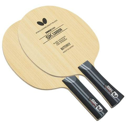 Butterfly SK Carbon - Offensive Table Tennis Blade - Flared ; Straight
