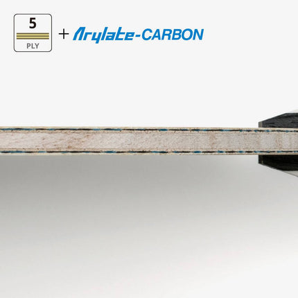 Butterfly Timo Boll 30th Anniversary Edition - Offensive Table Tennis Blade - 5-Wood + 2 Arylate/Carbon