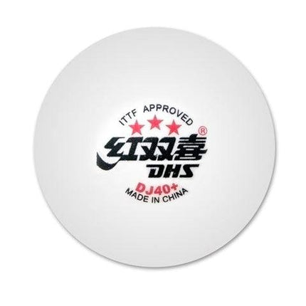 DHS 3 Star World Tour DJ40+ Table Tennis Ball - White Ball