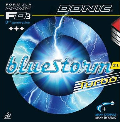 Donic Bluestorm Z1 Turbo - Inverted (Blue) - Table Tennis Blue